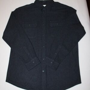 St. John's Bay Mens Gray Flannel Shirt